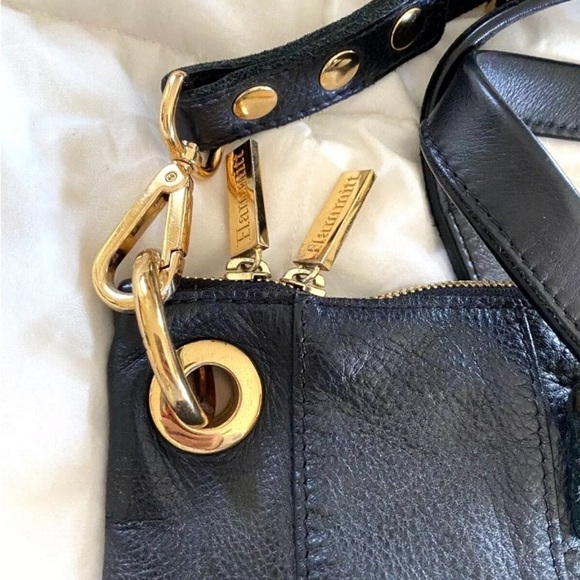 Hammitt Los Angeles Daniel Large Black Bag Purse w Gold Hardware Shoulder Strap - Picture 9 of 9